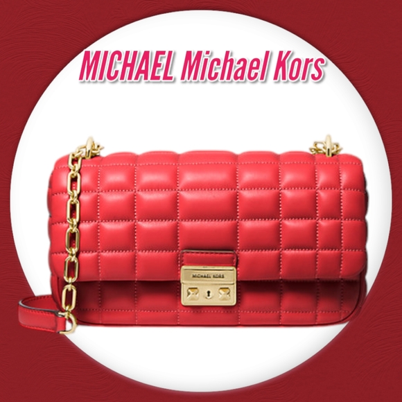 MICHAEL Michael Kors Tribeca Large Quilted Leather Shoulder Bag - Picture 1 of 14